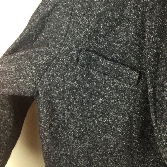 Isabel Marant Etoile Virgin Wool Open Shawl Collar Oversized Gray Cardigan Sz 38 - Picture 5 of 13